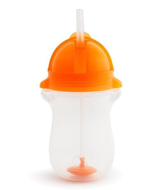 Munchkin Tıklama Kilitli Uçlu Alıştırma Bardağı, 12ay+, 296ml, Turuncu, 1 Adet