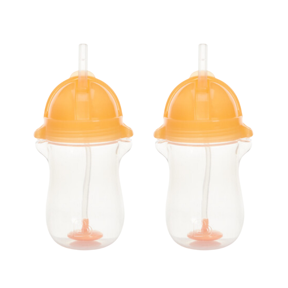 Munchkin Tıklama Kilitli Uçlu Alıştırma Bardağı 12ay+296 ml ,Turuncu 2 adet