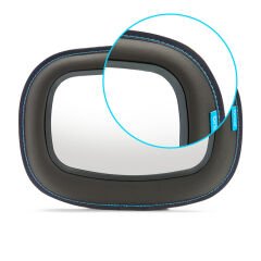 Munchkin Mega Brica Bebek Araba Aynası | Gri | 32,5 x 25,5 cm | 1 Adet | Geniş Görüş