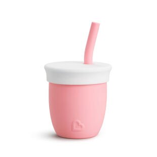 Munchkin Silikon Pipetli Eğitim Bardağı 118 ml 6ay+ Mercan