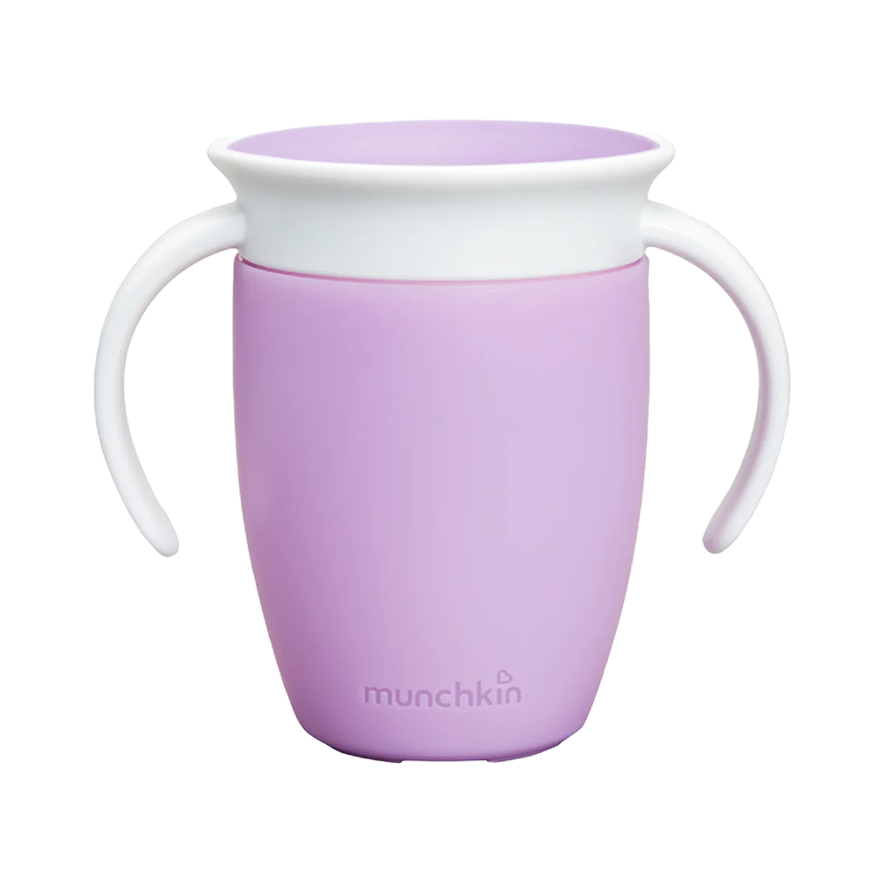 Munchkin Mucize  360° Alıştırma Bardağı, 6ay+, 207ml, Mor, 1 Adet