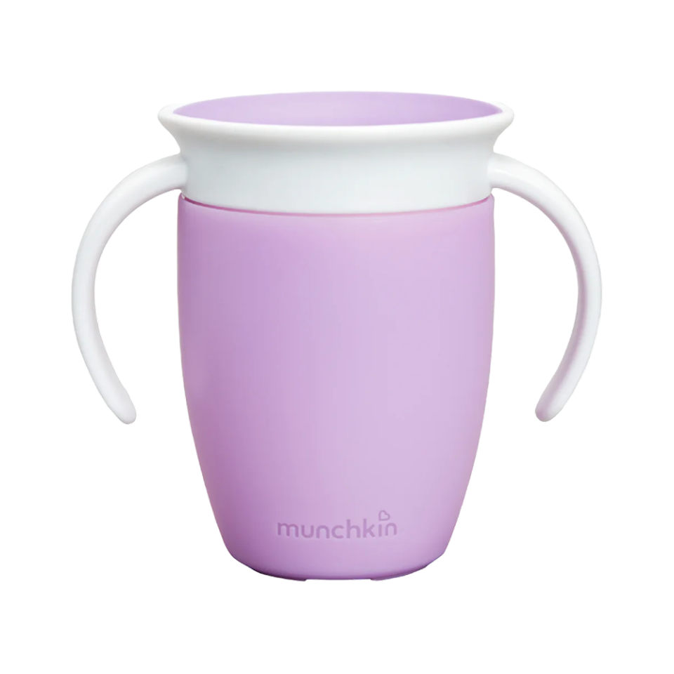 Munchkin Mucize  360° Alıştırma Bardağı, 6ay+, 207ml, Mor, 1 Adet