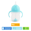 Munchkin Tıklama Kilitli  Uçlu Pipetli Alıştırma Bardağı, 6ay+, 207ml, Mavi, 1 Adet