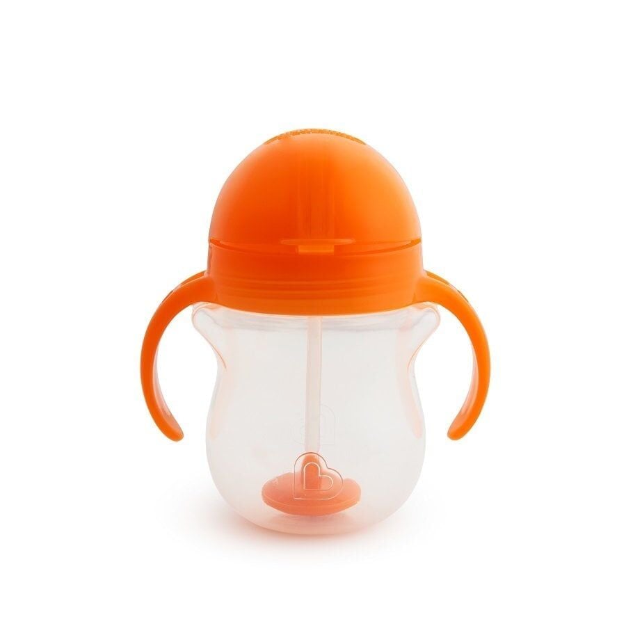 Munchkin Tıklama Kilitli Uçlu Alıştırma Bardağı, 6ay+, 207ml, Turuncu, 1 Adet