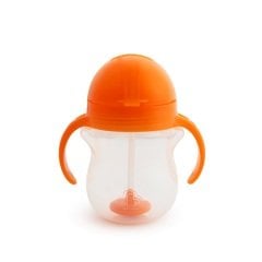 Munchkin Tıklama Kilitli Uçlu Alıştırma Bardağı, 6ay+, 207ml, Turuncu, 1 Adet