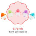 Munchkin Tıklama Kilitli  Uçlu Pipetli Alıştırma Bardağı, 6ay+, 207ml, Pembe, 1 Adet