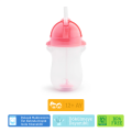 Munchkin Tıklama Kilitli Uçlu Pipetli Alıştırma Bardağı, 12ay+, 296ml, Pembe, 1 Adet