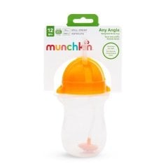 Munchkin Tıklama Kilitli  Uçlu Alıştırma Bardağı, 12ay+, 296ml, Turuncu, 1 Adet