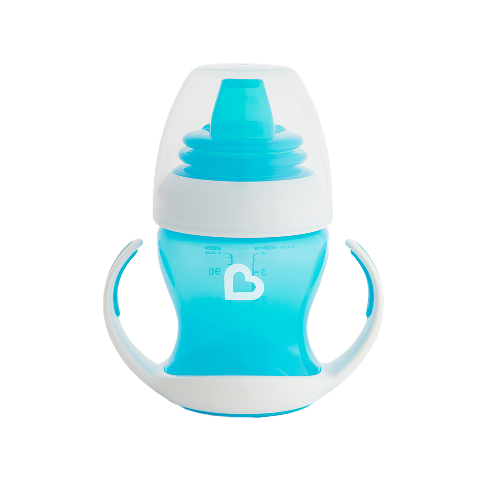 Munchkin Duyarlı Geçiş Bardağı | 4 Ay+ | 118 ml | Sızdırmaz & Ergonomik Kulplu | Mavi