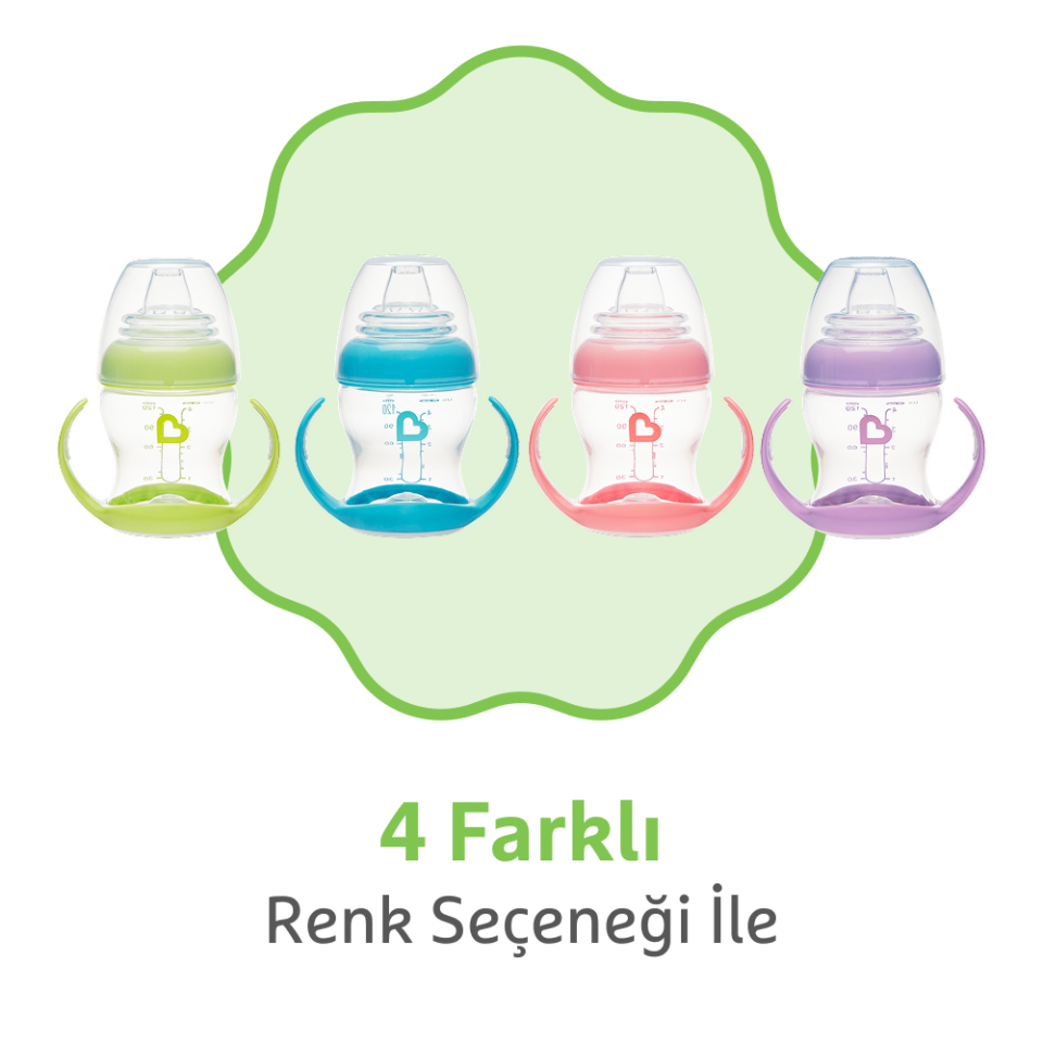 Munchkin Duyarlı Geçiş Bardağı | 4 Ay+ | 118 ml | Sızdırmaz & Ergonomik Kulplu | Yeşil