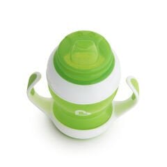 Munchkin Duyarlı Geçiş Bardağı | 4 Ay+ | 118 ml | Sızdırmaz & Ergonomik Kulplu | Yeşil