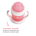 Munchkin Duyarlı Geçiş Bardağı | 4 Ay+ | 118 ml | Sızdırmaz & Ergonomik Kulplu | Pembe