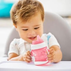 Munchkin Duyarlı Geçiş Bardağı | 4 Ay+ | 118 ml | Sızdırmaz & Ergonomik Kulplu | Pembe