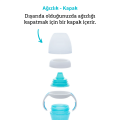 Munchkin Duyarlı Geçiş Bardağı | 9 Ay+ Bebekler İçin | 296 ml | Sızdırmaz & Kolay Tutulan Tasarım | Mavi