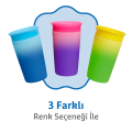 Munchkin Mucize 360° Renk Değiştiren Bardak – 266 ml, 12 Ay+, BPA İçermez, Mavi