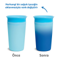 Munchkin Mucize 360° Renk Değiştiren Bardak – 266 ml, 12 Ay+, BPA İçermez, Mavi