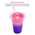 Munchkin Mucize 360° Renk Değiştiren Bardak – 266 ml, 12 Ay+, BPA İçermez, Pembe