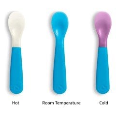 Munchkin Isıya Göre Renk Değiştiren Çatal ve Kaşık Seti | 12 Ay+ | 6 Adet | BPA İçermez