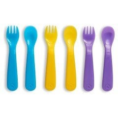 Munchkin Isıya Göre Renk Değiştiren Çatal ve Kaşık Seti | 12 Ay+ | 6 Adet | BPA İçermez