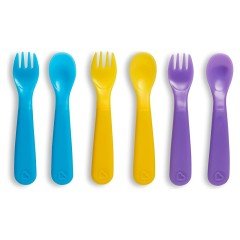 Munchkin Isıya Göre Renk Değiştiren Çatal ve Kaşık Seti | 12 Ay+ | 6 Adet | BPA İçermez