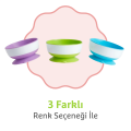 Munchkin 3’lü Vakumlu Beslenme Kasesi | 6 Ay+ | Kaymaz Taban | 3 Boy | BPA İçermez
