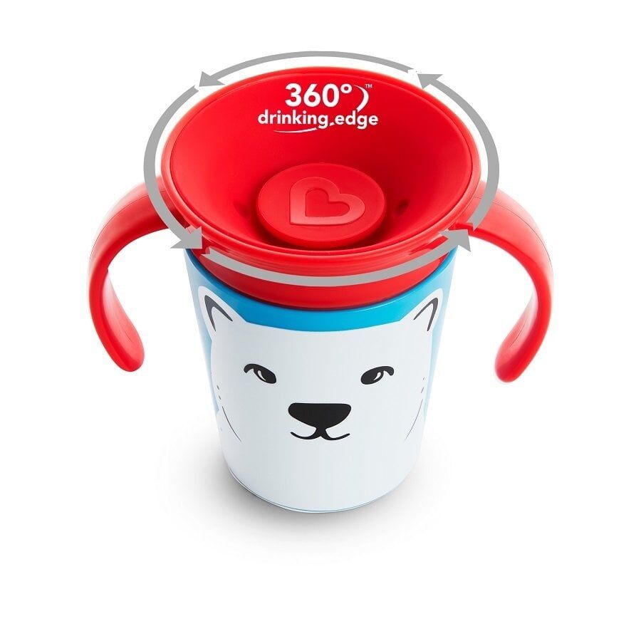 Munchkin Mucize  360 Alıştırma Bardağı, Kutup Ayısı, 6ay+, 177 ml, 1 Adet
