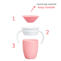 Munchkin Mucize  360° Alıştırma Bardağı 6ay+, 207ml, Pembe, 1 Adet