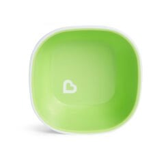 Munchkin Sıçramayı Engelleyen Kase Seti | 6 Ay+ | 2 Adet | Yeşil/Mavi | Kaymaz Taban | BPA İçermez