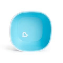 Munchkin Sıçramayı Engelleyen Kase Seti | 6 Ay+ | 2 Adet | Yeşil/Mavi | Kaymaz Taban | BPA İçermez