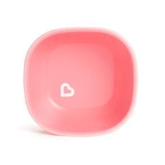 Munchkin Sıçramayı Engelleyen Kase Seti | 6 Ay+ | 2 Adet | Pembe/Mor | Kaymaz Taban | BPA İçermez