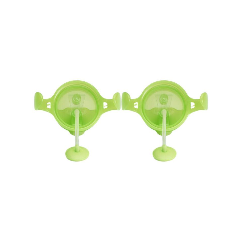 Munchkin Tıklama Kilitli Uçlu Pipetli Alıştırma Bardağı, 6ay+, 207ml, Yeşil, 2li Paket 1225601-Y2