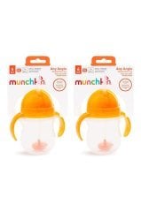 Munchkin Tıklama Kilitli Uçlu Alıştırma Bardağı, 6ay+, 207ml, Turuncu, 2li Paket 1225801-T2
