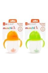 Munchkin Tıklama Kilitli Uçlu Alıştırma Bardağı 6ay+207 ml ,Turuncu ve Yeşil