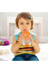 Munchkin Tıklama Kilitli Uçlu Alıştırma Bardağı 12ay+296 ml ,Turuncu 2 adet