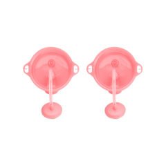 Munchkin Tıklama Kilitli Uçlu Pipetli Alıştırma Bardağı, 12ay+, 296ml, Pembe, 2li Paket 12462-P2