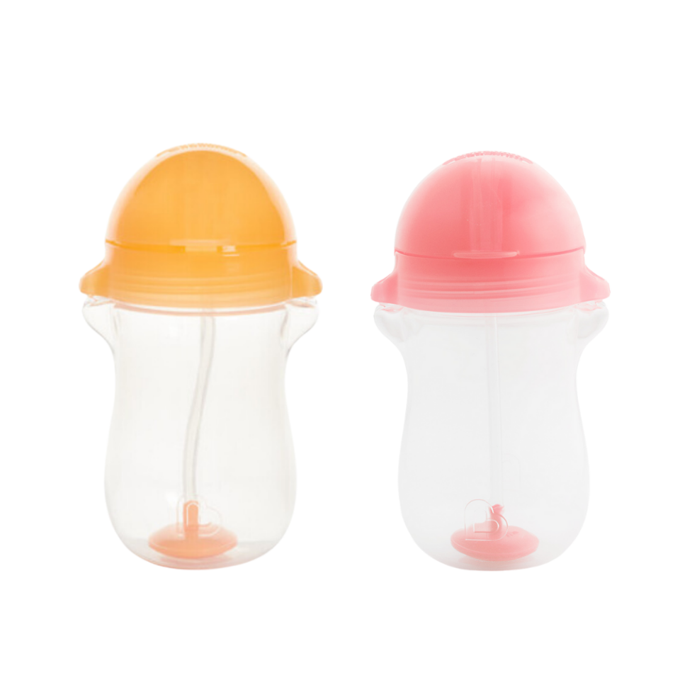 Munchkin Tıklama Kilitli Uçlu Alıştırma Bardağı 12ay+296 ml ,Turuncu ve Pembe