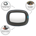 Munchkin Brica Bebek Araba Görüş Aynası | Gri | 28,5 x 20 cm | 1 Adet | Geniş Görüş