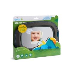 Munchkin Brica Bebek Araba Görüş Aynası | Gri | 28,5 x 20 cm | 1 Adet | Geniş Görüş