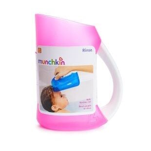 Munchkin Bebek Banyo Maşrapası – Pembe | Yumuşak Kenarlı, Ergonomik Kulplu
