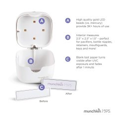 Munchkin Mini Emzik Sterilizatör, Beyaz, 1 Adet