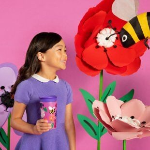 Munchkin Mucize 360° Wildlove Alıştırma Bardağı 266 ml, 12+ ay, Lemur&Arı 2'li Paket