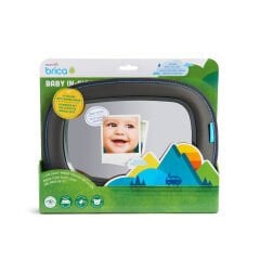 Munchkin Mega Brica Araba Bebek Görüş Aynası, Gri, 32,5 x 25,5 cm , 1 adet