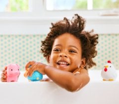 Munchkin Çiftlik Hayvanları Banyo Fışkırtma Oyuncağı – 4’lü Set, İnce Motor Gelişimini Destekler