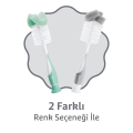 Munchkin Bristle Sünger Uçlu Biberon, Bardak ve Şişe Temizleme Fırçası | 1 Adet | Vakumlu Taban | Gri