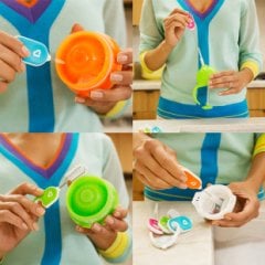 Munchkin Şişe ve Bardak Temizleme Fırça Seti | 4 Farklı Boy | Üst Raf Bulaşık Makinesinde Yıkanabilir