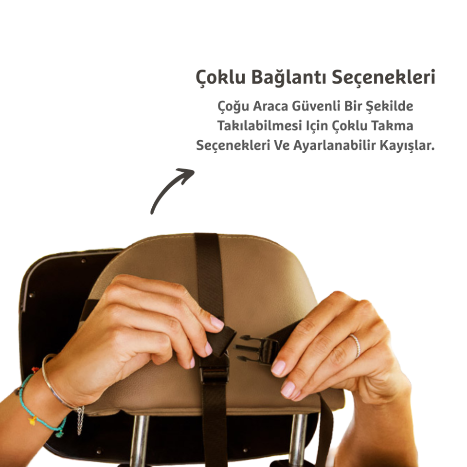Munchkin Brica 360° Ayarlanabilen Bebek Araba Aynası | Geniş Açı | 28,5 x 20 cm