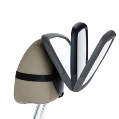 Munchkin Brica 360 Pivot Bebek Görüşü Geniş Açılı Ayarlanabilir Araba Aynası, Siyah, 28,5 x 20 cm, 1 adet