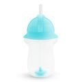 Munchkin Tıklama Kilitli Uçlu Pipetli Alıştırma Bardağı, 12ay+, 296ml, Mavi, 1 Adet