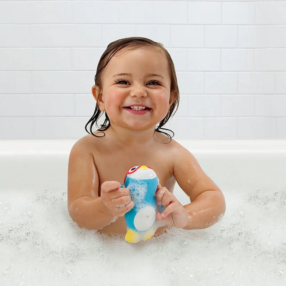 Munchkin Sevimli Penguen Banyo Oyuncağı – 9 Ay+, Bebek ve Çocuklar İçin Eğlenceli Su Oyuncağı