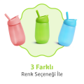 Munchkin Simple Clean Yıkanabilir  Pipetli Alıştırma Bardağı | 296 ml | 12 Ay+ | Yeşil | BPA İçermez